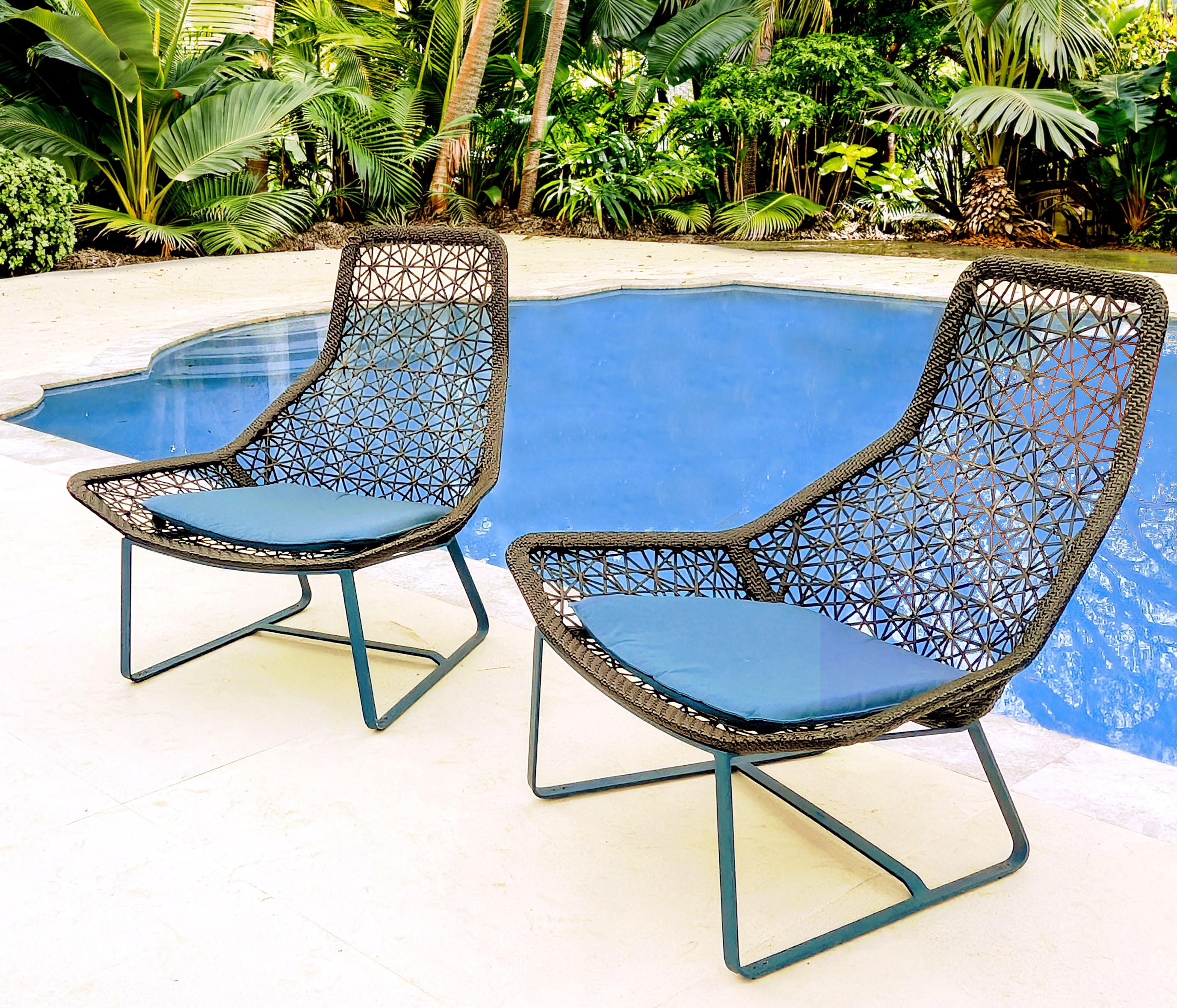 Kettal Maia chairs poolside